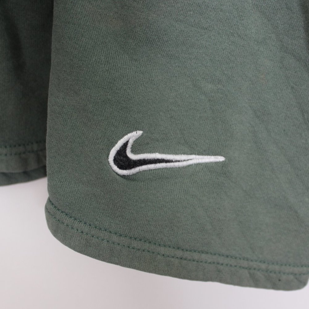 VTG Nike Side Swoosh Faded Olive Sweatshirt J274 - Picture 2 of 7